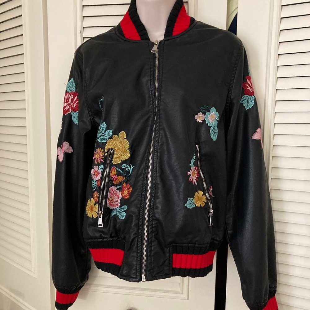 Groovy Monkey Floral Bomber Jacket